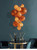 Rina: Modern Glass Bubble Chandelier - Coloured Glass Chandelier - Unique Entryway Lighting