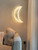 Lania: Crescent Wall Lamp - Half Moon Wall Sconce - LED Half Moon Light	