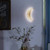 Lania: Crescent Wall Lamp - Half Moon Wall Sconce - LED Half Moon Light	