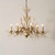 Ida: Vintage Chandelier Gold - Traditional Gold Chandelier - Candle Stick Chandelier