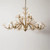 Ida: Vintage Chandelier Gold - Traditional Gold Chandelier - Candle Stick Chandelier