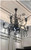 Reno: Black Industrial Chandelier - Silver Rod Iron Light Fixtures - Gold Industrial Chandelier