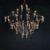 Zelda: Modern Gold Crystal Chandelier -Silver Crystal Chandelier - Lights For Restaurant Tables