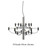 Alia: Modern Traditional Chandelier - Italian Black Chandelier Large - Chrome Contemporary Chandelier