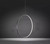 Mino: Contemporary Island Lighting - Circle Hanging Light - Modern Black Pendant Lighting For Kitchen Island
