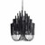 Alma: Unique Light Fixtures For Dining Room - Black Or White Artsy Chandelier - Unique Chandelier Lighting