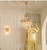 Lilita: Vintage Gold Crystal Chandelier - Small Brass Crystal Chandelier - Small Crystal Chandelier For Bedroom