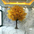 Artificial Japanese maple tree with vibrant yellow autumn foliage, realistic indoor decorative tree creating a warm seasonal focal point.