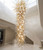 Genova chandelier, Murano glass, hand-blown glass, luxury chandelier, grand chandelier, 3m chandelier, 3-meter chandelier, 100cm wide chandelier, cascading chandelier, Venetian glass, custom lighting, high-end lighting, interior design, grand staircase chandelier, hotel lobby lighting, modern luxury, contemporary chandelier, designer lighting, architectural lighting, large chandelier, amber glass, white glass, statement chandelier, artisan glass, Italian lighting, luxury home decor, villa lighting, foyer chandelier, high ceiling lighting, multi-level chandelier, spiral staircase chandelier, premium lighting, exclusive design, artistic chandelier, bespoke lighting, glowing glass, elegant decor, sophisticated interior, luxury hospitality, palace chandelier,