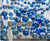 giant hospitality art glass center piece. A spectacular 300cm suspended cobalt blue art glass installation for luxury shopping centres, hotel atriums, airports, cruise terminals and large commercial spaces.
