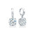 Perseus: Radiant Diamond Dangle Earrings .3.00ct F Color VS1 Diamonds