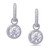 Toronto: Elegant Ladies' Diamond Dangle Earrings .2.90ct Round Diamonds