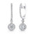 Isabella: Radiant Diamond Dangle Earrings .3.30ct Brilliant Cut Diamonds