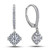 Vienna: Exquisite Women's Diamond Dangle Earrings .2ct Round & Princess Cut Diamonds