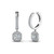 Venice: Elegant Diamond Dangle Earrings .3ct Round Brilliant Diamonds