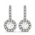 Ottawa: Exquisite Halo Dangle Earrings Featuring Round Diamonds .2.50ct Round Diamonds