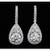 Isabella: Elegant diamant dingle øreringe .4ct pære og runde diamanter Isabella: Elegant diamant dingle øreringe .4ct pære og runde diamanter