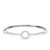 Isabella: Radiant Diamond Bangle for Elegant Wearers .2.50ct Round Brilliant Diamonds