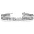 Isabella: Exquisite Double Row Diamond Tennis Bracelet .6.30ct Round Cut Diamonds