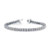 Aurora: Exquisite 10ct Diamond Tennis Bracelet .Round Brilliant Cut Diamonds
