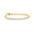 Madrid: exquisita pulsera de tenis de diamante .6ct diamantes redondos brillantes