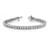 Victoria: Half Bezel Diamond Tennis Bracelet .5.30ct Round Brilliant Diamonds