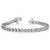 Parijs: Exquise Diamond Tennis Bracelet .5.55ct Round briljante diamanten