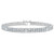 Victoria: Double Row Diamond Tennis Bracelet .10ct Round Cut Diamonds