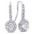 Vienna: Exquisite Diamond Drop Earrings .3.40ct Round Cut Diamonds