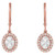 Florence: Antique .Inspired Halo Diamond Drop Earrings