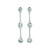 Diana: Exquisite Diamond Drop Earrings .2.00ct Natural Round Diamonds