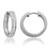 Vienna: Princess Cut Diamond Hoop Earrings .Channel Set Design