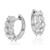 Isabella: Exquisite Diamond Huggie Hoops .3ct Round Cut Diamonds