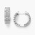Madrid: Exquisite Diamond Hoop Earrings .5.10ct Round Cut Diamonds