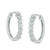 Madrid: Exquisite Diamond Hoop Earrings For Women .2.50ct Round Cut Diamonds