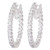 Isabella: Luxury Diamond Hoop Earrings .5.60ct Round Brilliant Diamonds