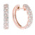 Isabella: Luxury Diamond Hoop Earrings .4.70ct Round Diamonds