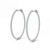 Isabella: Exquisite Diamond Hoop Earrings .4.00ct Round Cut Diamonds