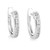 Madrid: Exquisite Diamond Hoop Earrings .2.80ct Brilliant Cut Diamonds