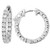 Isabella: Luxury Diamond Hoop Earrings .4.20ct Brilliant Cut Diamonds