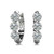 Vienna: Three .Stone Diamond Hoop Earrings