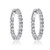 Isabella: Women's Hoop Earrings In Natural Diamonds .4.50ct Round Cut Diamonds