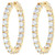 Isabella: Exquisite Diamond Hoop Earrings .4.68ct Natural Round Diamonds