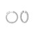 Isabella: Luxury Diamond Hoop Earrings .2.75ct Round Diamonds