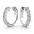 Isabella: Prong .Set Diamond Hoop Earrings