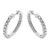 Madrid: Exquisite Diamond Hoop Earrings .3.20ct Round Cut Diamonds