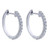 Isabella: Elegant Diamond Hoop Earrings .2.65ct Natural Diamonds