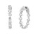 Madrid: Exquisite Diamond Hoop Earrings .3.39ct Genuine Diamonds