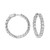 Madrid: Luxury Diamond Hoop Earrings .7ct Genuine Diamonds