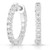 Isabella: Luxury Diamond Hoop Earrings .5.50ct Round Brilliant Diamonds